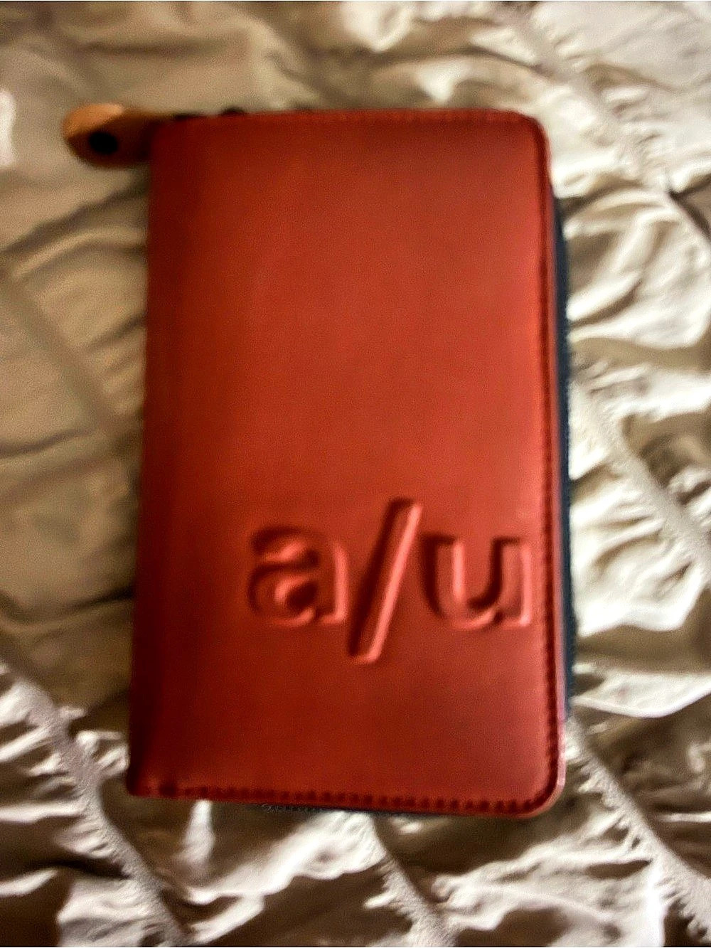 Zip-Around Wristlet Wallet in Red